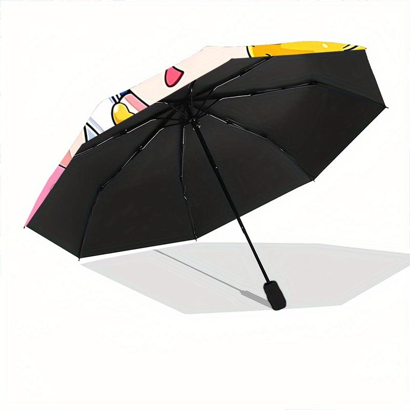 1pc Lively Sailor Moon Automatic Opening and Closing Umbrella - Lightweight 3-Fold Design, Suitable for Fans, Travel, Daily Use, Interesting