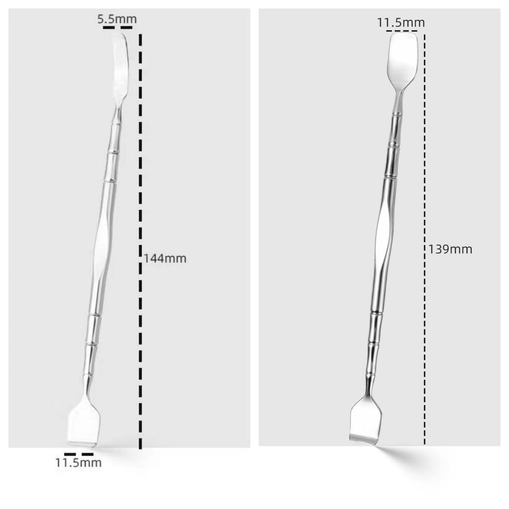 2 Pieces Stainless Steel Acne Nose Pore Cleaning Metal Pore Facial Massage Beauty Blackhead Cleaning Ideal for Women Spatula, Tool, Extractor, Tool,