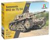 PLATZ/Italeri 1/35 WWII Italian Self-Propelled Gun Semovente M42 Da 75/34 Plastic Model Kit IT6584 (Tank)