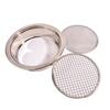 Soil Sifter Set Stainless Steel Sieve Frame with 5 Mesh Sieve Pans