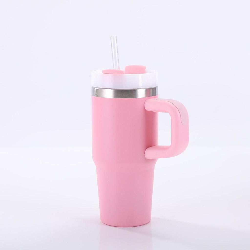 Термокружка Stanley 14 унций для автомобиля с трубочкой