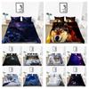 Bedding Cover Set Hot Sale Wolf Painting Boys Men Children Bed Covers with Pillowcase 2/3 Pcs Home Textiles