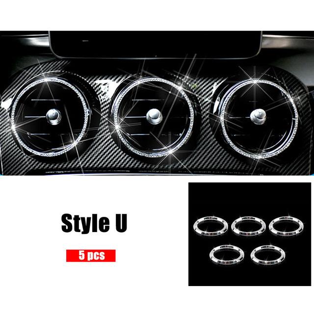 Для Mercedes Benz C GLC Class W205 X253 Накладка на центральную консоль с бриллиантами, кристаллическая наклейка, аксессуары для интерьера