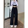Suit Casual Wide-leg Trousers Women's Clothing Autumn and Winter Small High-waisted and Thin Loose Straight-leg Trousers