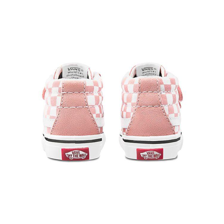 Vans Sk8 Mid Reissue V Comfortable Versatile Mid-Top Walking Shoes Baby Sneaker Pink White VN0A348J0I0
