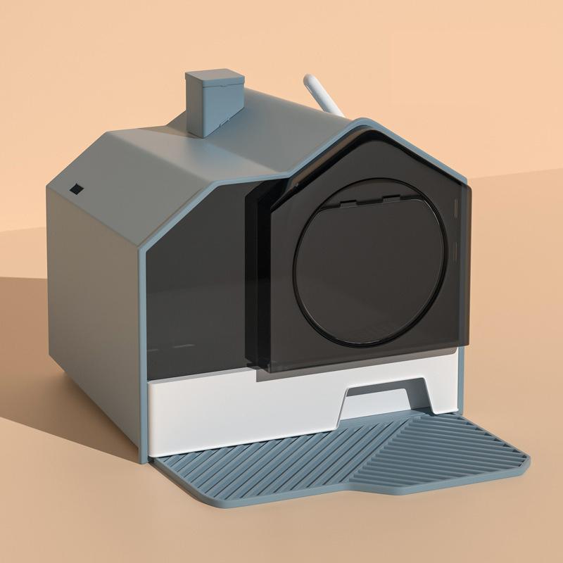 New Cat Litter Pan Fully Enclosed Odour Barrier Extra Large Oversized Drawer Anti Litter Splash Cats Litter Pan Pet Products