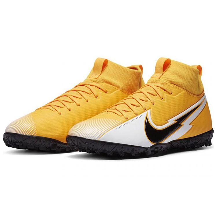 Nike Детские кроссовки Mercurial Superfly 7 Academy TF GS Laser Orange White Black AT8143-801