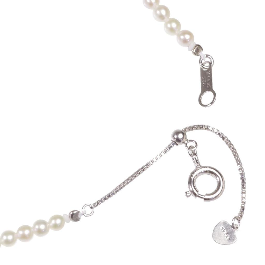 Pearl Music Pearl Necklace Rinju Freshwater Pearl Baby Pearl Necklace Unisex 3-3.5mm Women's