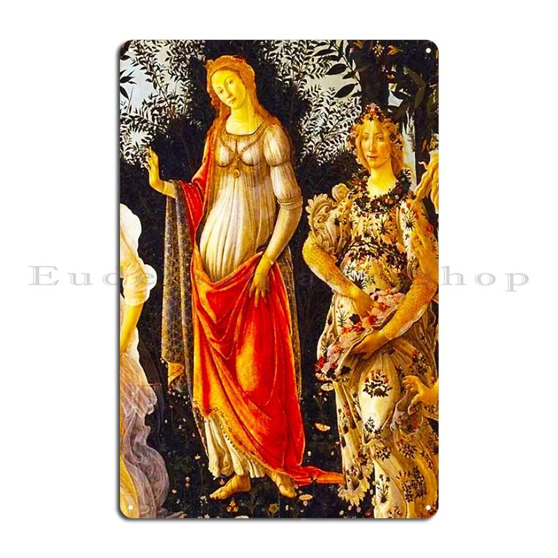HD Mystic Nativity by Sandro Botticelli Portrait of Simonetta Vespucci Metal Wall Living Room Plates Custom Tin Sign Poster
