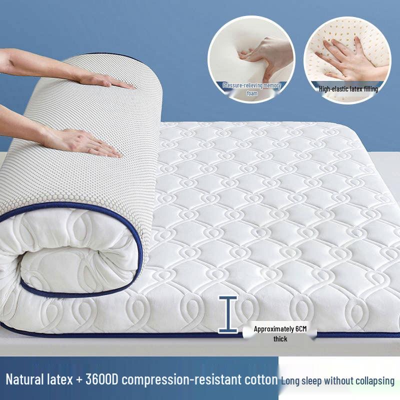 Class A Latex Mattress Topper: Soft, Thickened Tatami Pad for Dorm and Rental Rooms