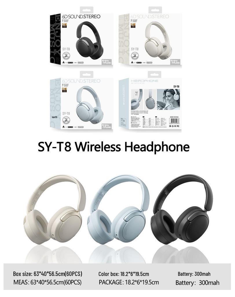 Игровые Bluetooth-наушники с оголовьем 2025: Беспроводные, С шумоподавлением, Мощный бас, Сверхдолгая работа от батареи, Для спорта