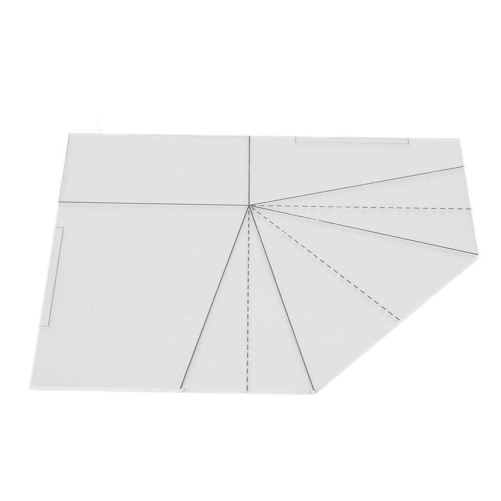 Складная корзина для еды Шить шаблон Акриловый прозрачный шаблон для шитья сумочки Швейная линейка своими руками