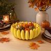 xiaobudian 3D Printed Banana Fruit Bowl, Large Capacity Tray Holder, Decorative Shape Food Serving Plate for Kitchen, Dining Table