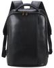Masa Kawa Men's Genuine Leather Backpack, Slim, Large Capacity, Waterproof, with YKK Zippers, Fits 15.6-inch Laptops, A4 Size, Perfect for Commuting