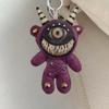 Gothic Halloween Keychain Handcrafted Punk Rock Keychain with Weird Horror Doll Design Backpack Accessories