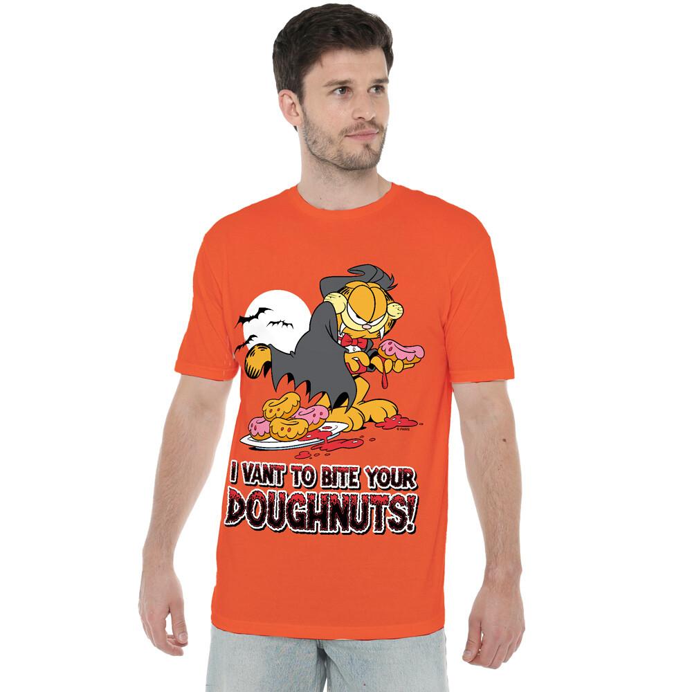 Garfield I Vant Doughnuts T-Shirt S-2XL, Orange Unisex T-Shirt