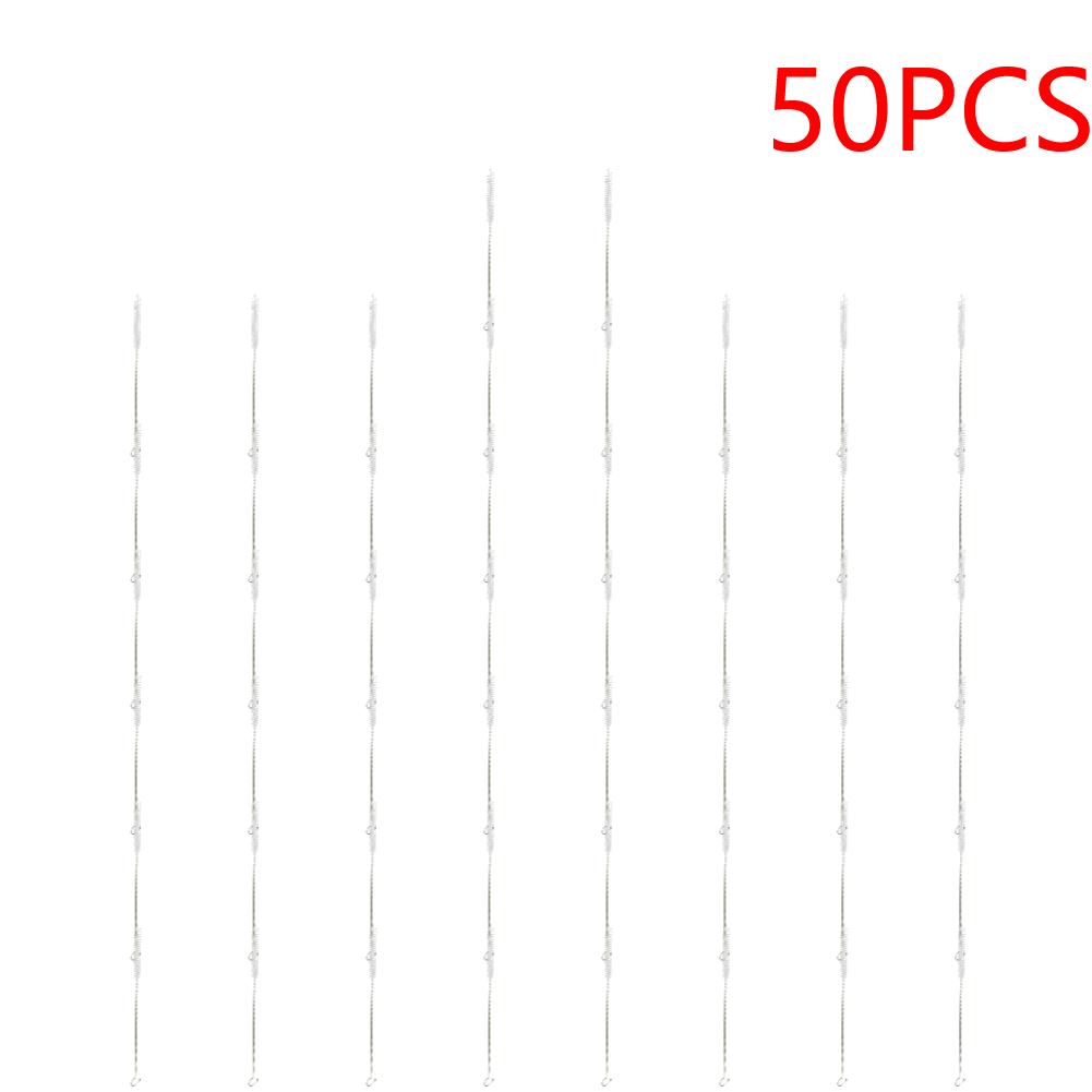 25-100 шт. Щетки для чистки трубочек для питья, щетка из нержавеющей стали для удаления масляных пятен соломки, многофункциональные гаджеты для чистки бара с длинной ручкой