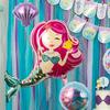 Mermaid Balloon Decorative Colorful Mermaid Aluminum Film Birthday Balloon Holiday Decor