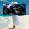 Custom Name Ultra-Soft Beach Towel with Resident Evil Theme,Ideal for Pool - Camping, Diving - Perfect Travel Essential, Vibrant Beach Towel.