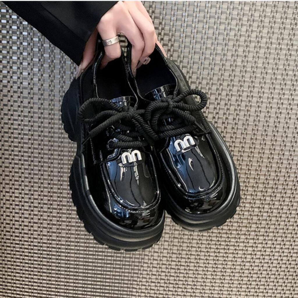 Модные женские туфли на платформе 2024 Весна британский стиль шнуровка Мэри Джейн Туфли женские японские Jk Uniform Лолита Туфли на толстой подошве