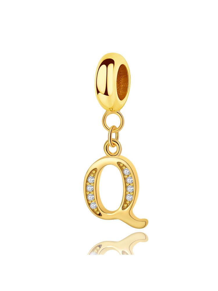 Медь Модные 26 Букв Шарм-Бусина для Женщин Подходят для Браслетов DIY Изготовление Юбилейный Подарок Изысканные Женские Украшения