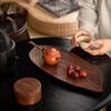 Leaf Shaped Wooden Tray Plate Breakfast Dish Platter Tea Serving for Food Desserts
