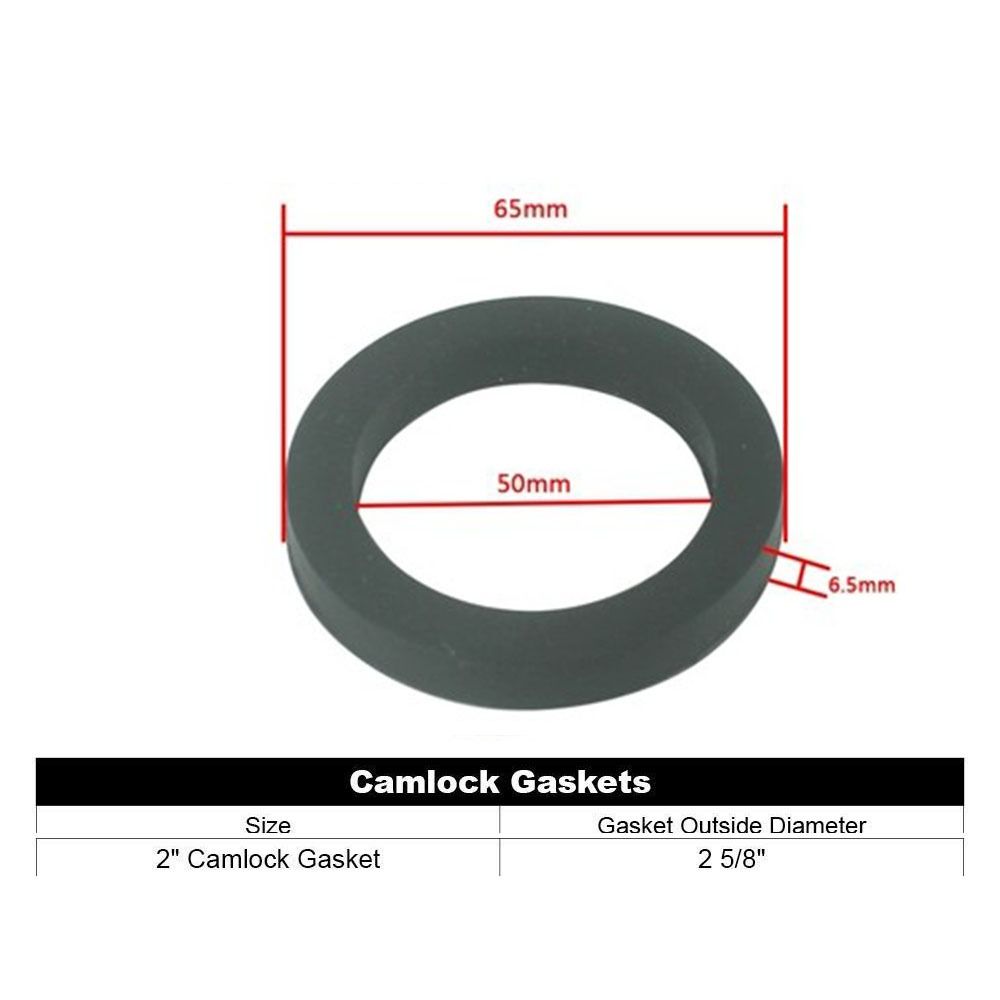 5 шт. Резиновая сменная резиновая шайба 2'' Кулачковый замок Уплотнение шланга Прочная прокладка Camlock Фитинг Camlock