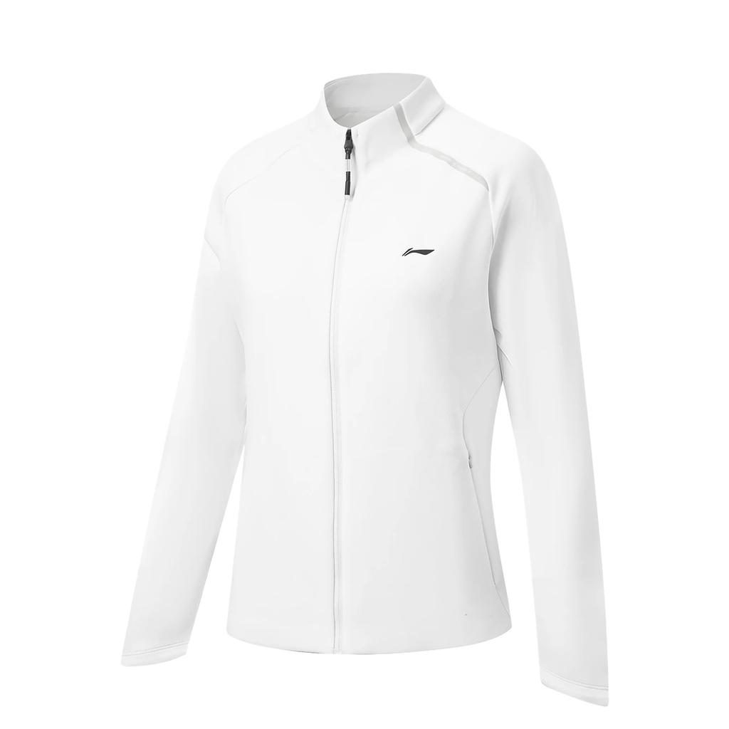 Li Ning однотонная куртка-бомбер на молнии, универсальная, с воротником-стойкой, повседневная, женская, AFDW682-3
