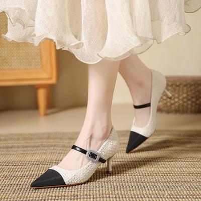 Мода Мода Роскошь 6 см Женские Туфли-лодочки Мода Платье Высокие Каблуки Весна Осень Вечеринка Шпильки Дамы Острый Носок Высокие Каблуки