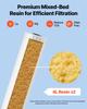 VEVOR Deionized Filter for Spotless Car Wash System, 2 x 4L Mixed-Bed DI Resin Filter Replacement - Compatible with PRS-207SLXC, PRS-TCXC