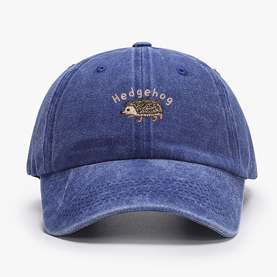 Mini Hedgehog Embroidery cotton Baseball caps for Unisex Women Washed vintage Hat Sports Fishing trucker Summer Autumn Peaked cap