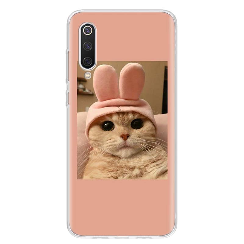 Забавный супер милый кот, милый чехол для телефона для Xiaomi Poco X3 GT X4 NFC M4 Pro M3 M2 F3 F2 F1 Mi Note 10 A3 A2 Lite A1 CC9