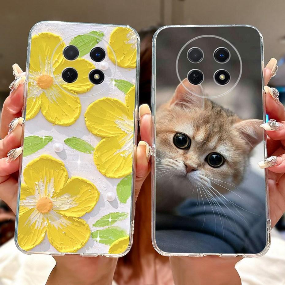 Cute Painting Phone Case For Huawei Nova Y91 Y90 Soft Silicone TPU Back Cover For Huawei NovaY90 NovaY91 Cases Bumpers