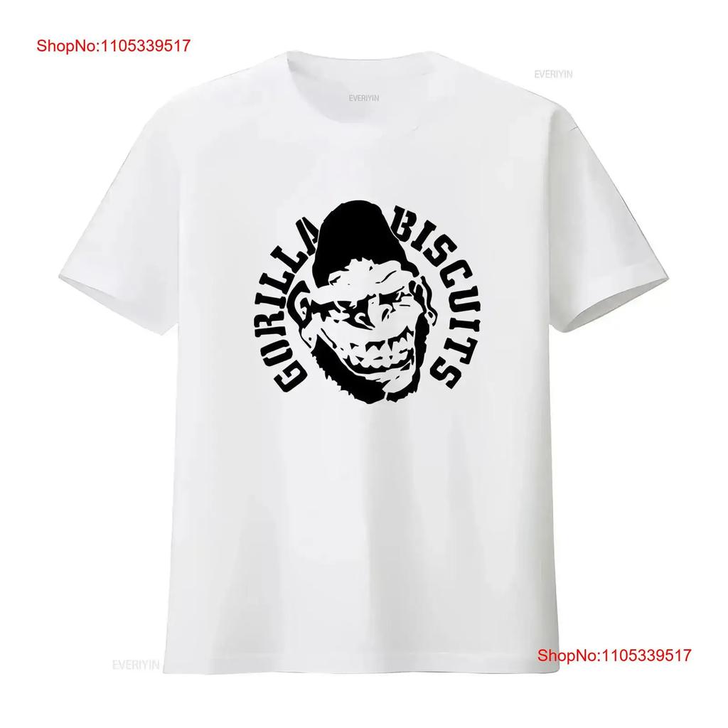 Gorilla Biscuits Gray For Fan All size T Shirt VC1180 long sleeves vintage Washed streetwear Co