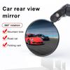 1 Pair Bicycle Handlebar Rearview Mirror 360 Degrees Rotatable Folding Road Mountain Bike Bar End Convex Mirror Glass Lens Bicycle Accessories