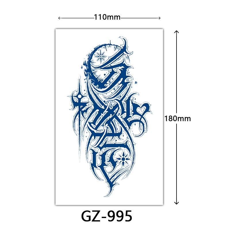 Соковые тату-наклейки, Растительные тату-наклейки, Полуперманентные тату-наклейки с английскими буквами Тату