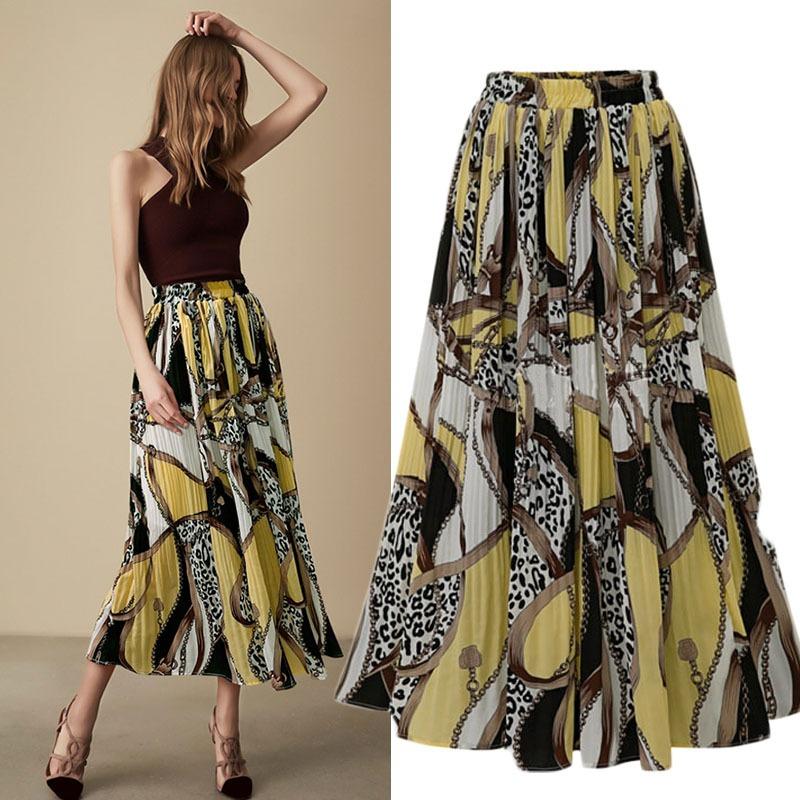 Летняя юбка в богемном стиле в стиле хиппи, повседневная юбка-сарафана-трансформер, юбка длиной ниже колена с высокой талией, женские длинные юбки трапециевидной формы, юбки с эластичной резинкой на талии