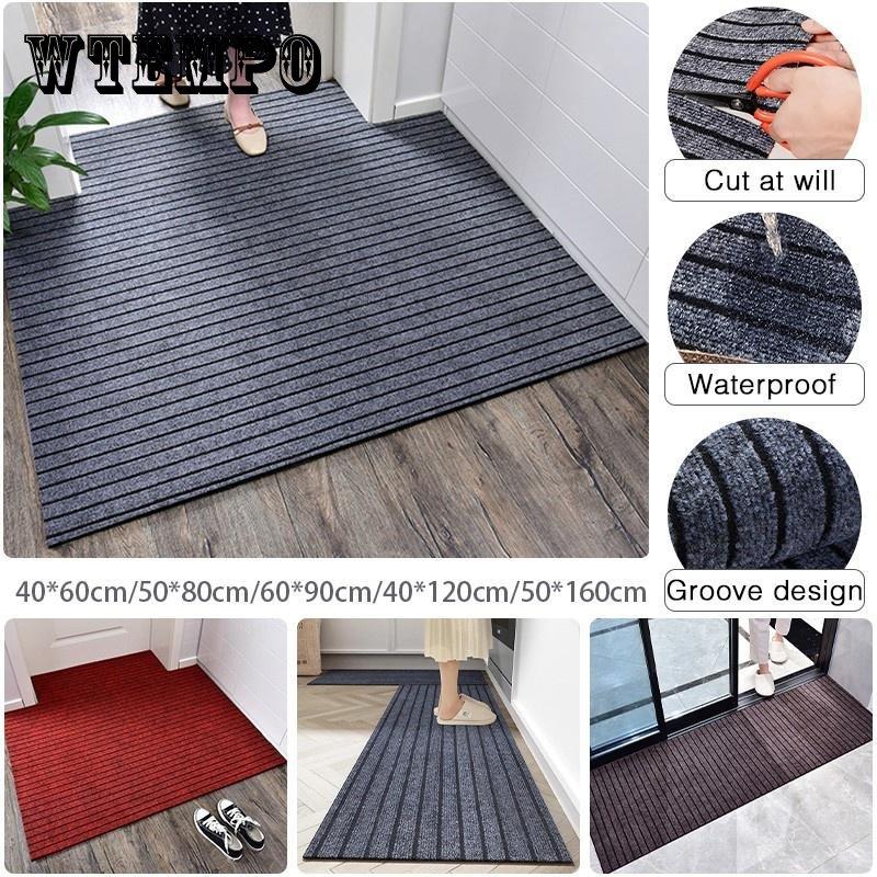 Моющийся кухонный напольный коврик, водонепроницаемый, маслостойкий, грязеотталкивающий, противоскользящий коврик для входной двери T для террасы и на открытом воздухе