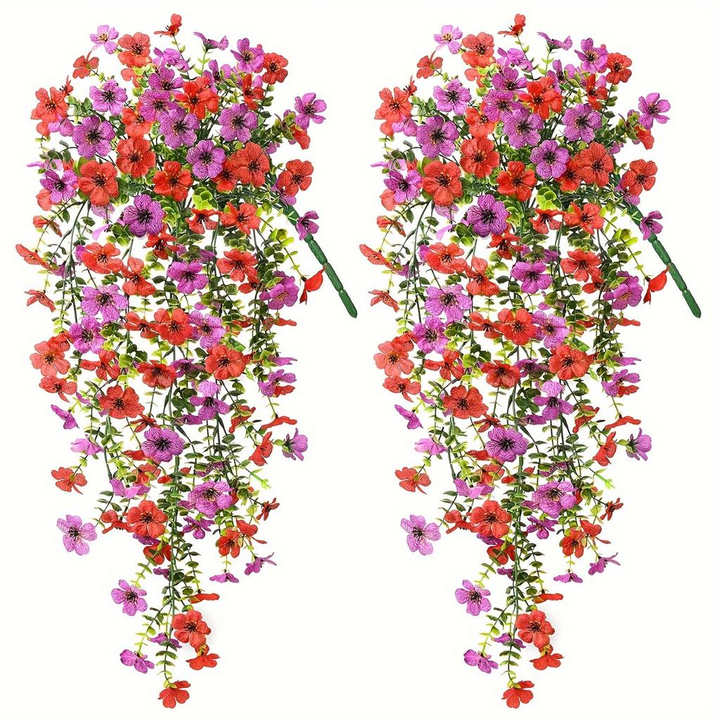 1 шт/2 шт изысканные реалистичные шелковые ромашки подвесные цветы для улицы искусственные растения цветок орхидеи