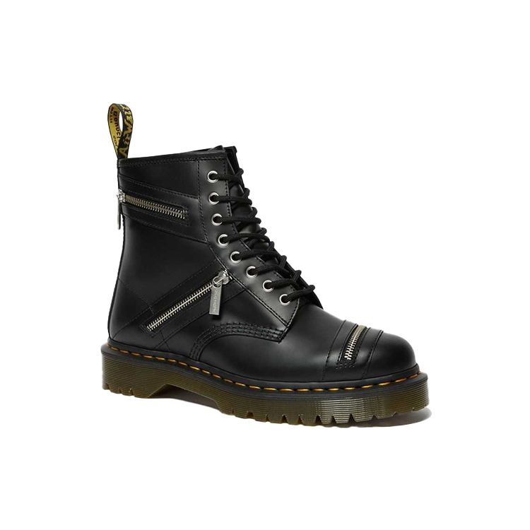 Dr. Martens 1461 Bex Series Кожаные глянцевые ботинки на шнуровке до щиколотки Унисекс ботинки Черный 25947001