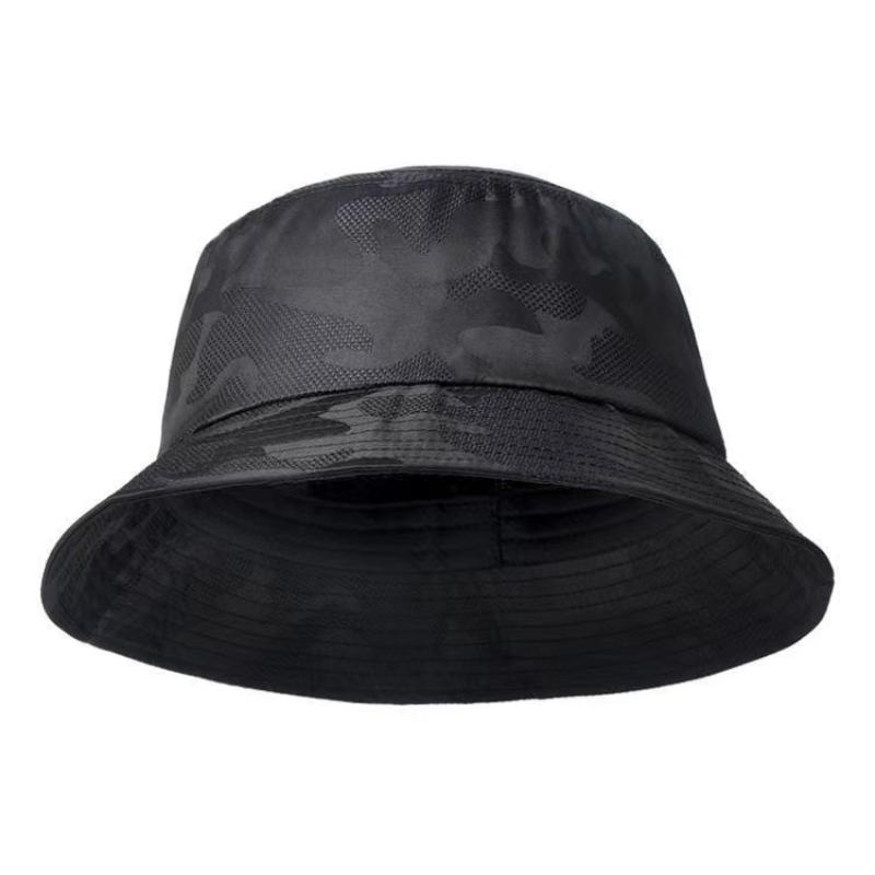 Camouflage Bucket Hat Panama Black Hiking Climbing Fisherman Hat Summer Hip Hop Street Trendy Breathable Sun Hat