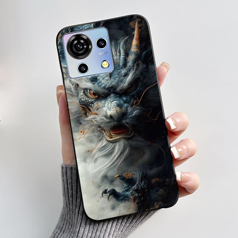 Чехол для ZTE Blade V50 Vita Черный ТПУ Силикон Роскошный Милый Крутой Цветочный Чехлы для Телефона для Blade V 50 Vita V50Vita Бампер Мягкое Покрытие