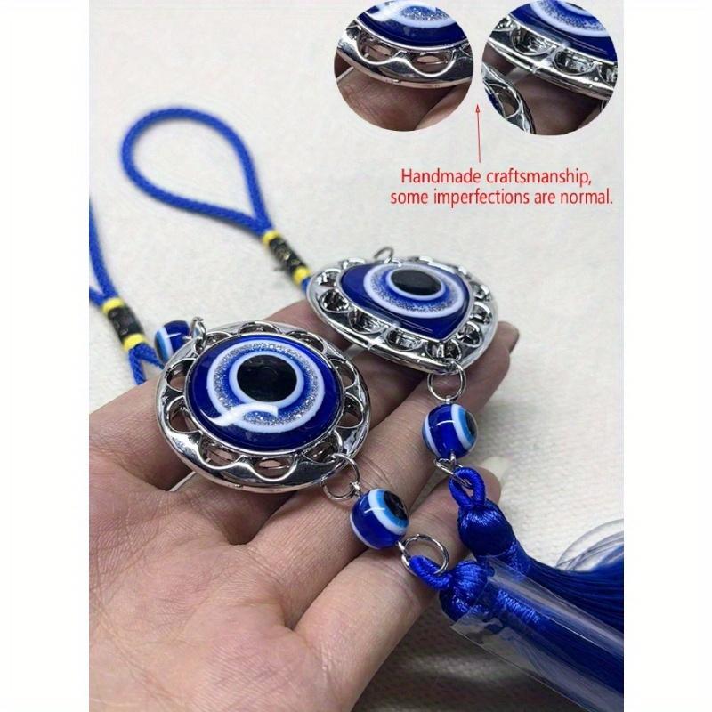 1PC Blue Eye Tassel Car Charm Heart Shaped Pendant Holiday Birthday Party Gifts & Home Decor Crafts, Home Decor, Room Decor, Wall Decor Graduation