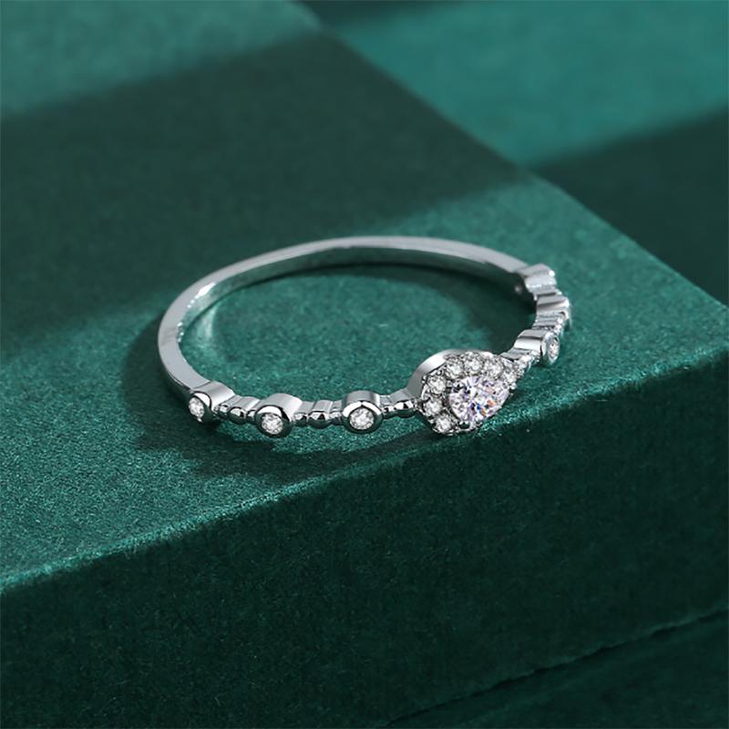 Ослепительные сверкающие обручальные кольца на палец, подлинные кольца из стерлингового серебра 925 пробы с прозрачным цирконом, изысканные женские модные украшения