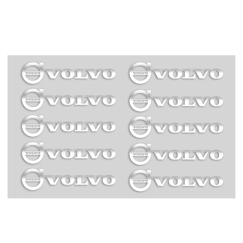 AABBJ1 3D Metal Volvo Car Logo Stickers, Interior Decorative Emblem Badge Decals for Volvo XC40 XC60 XC90 S60 S90 V50 Auto Accessories