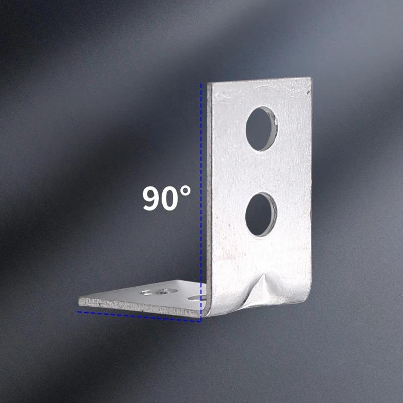 12pcs L-Shaped Metal Corner Brackets Drawer Shelf Wall Bracket Fixing Right Angle Braces Furniture Hardware