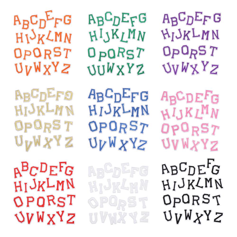 Fabric Embroidery Iron-on Mixed Clothing Stickers Alphabet Patch Letters Patches Garment Applique