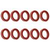 Упаковка из 10 силиконовых уплотнителей для кофемашины, термостойкие кольца, запасные прокладки для эспрессо-машины