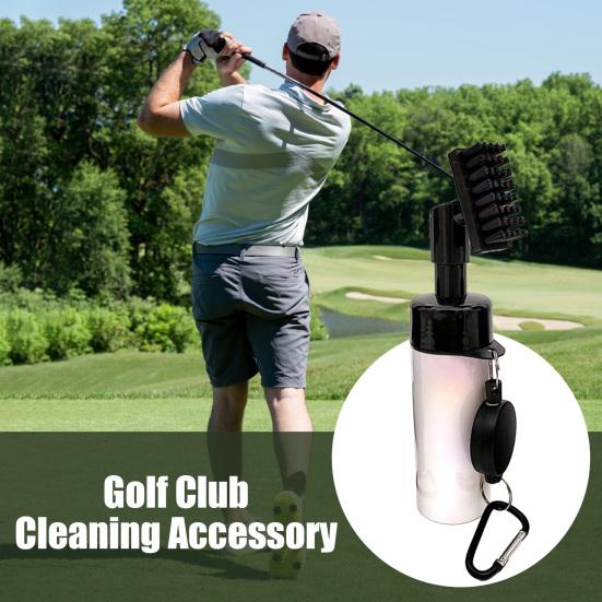 Golf Club Cleaner Brush with Retractable Clip Leakproof Water Brush Golf Club