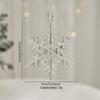 Transparent Christmas Tree Ornaments: Icicles, Snowflakes, and Deer Pendants